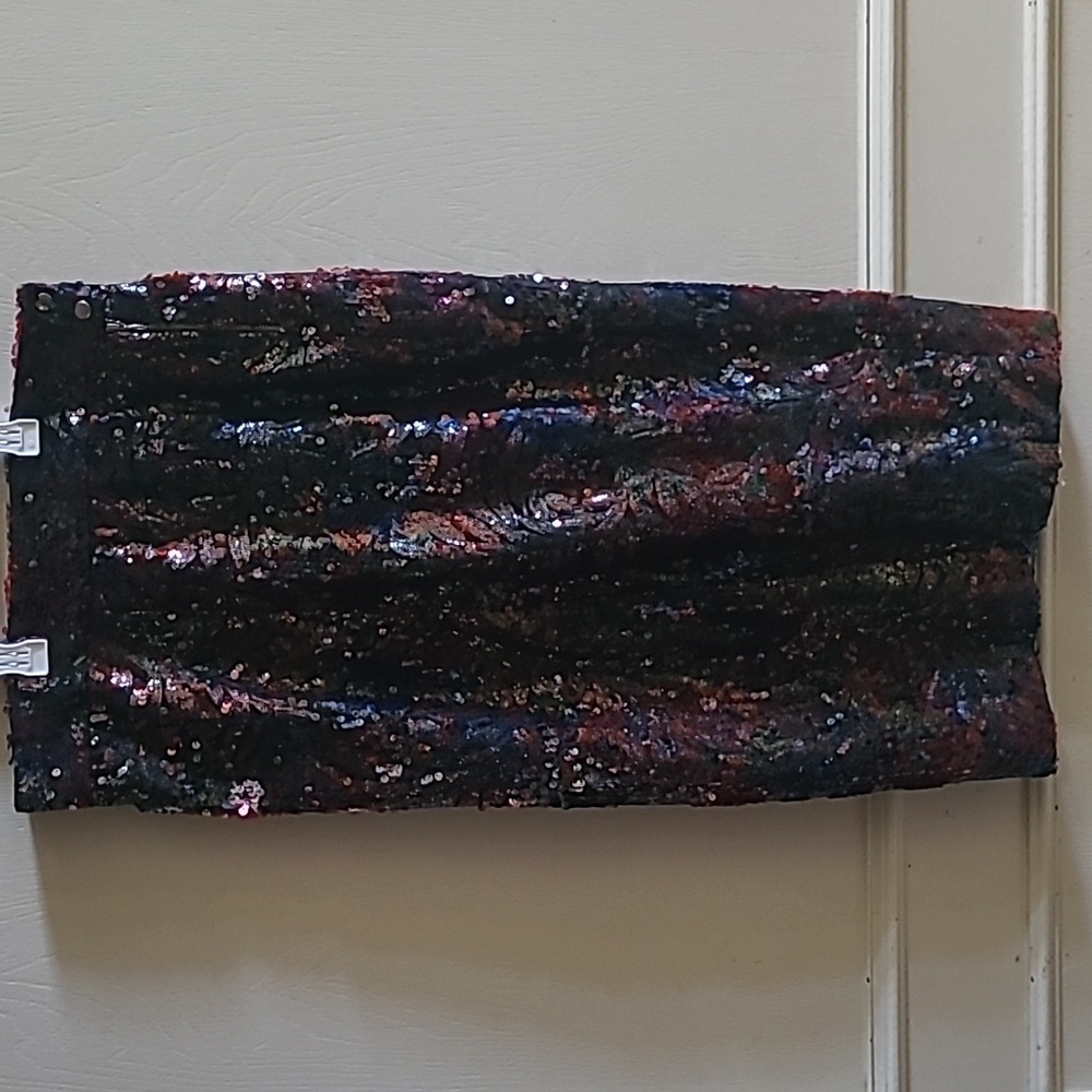 Roseanna Woodcut Sequin Midi Pencil Skirt, Sz 40/US 8 - Picture 8 of 15